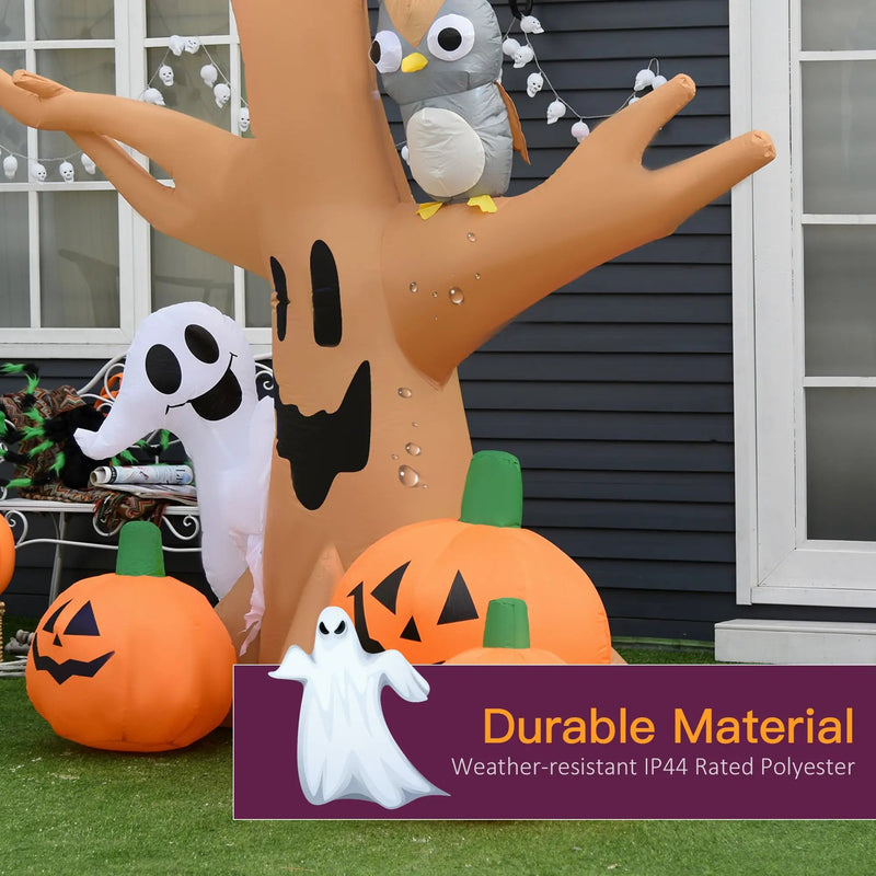 HOMCOM 7.5' Tall Lighted Halloween Inflatable Yard Decoration by HouseOfZazla