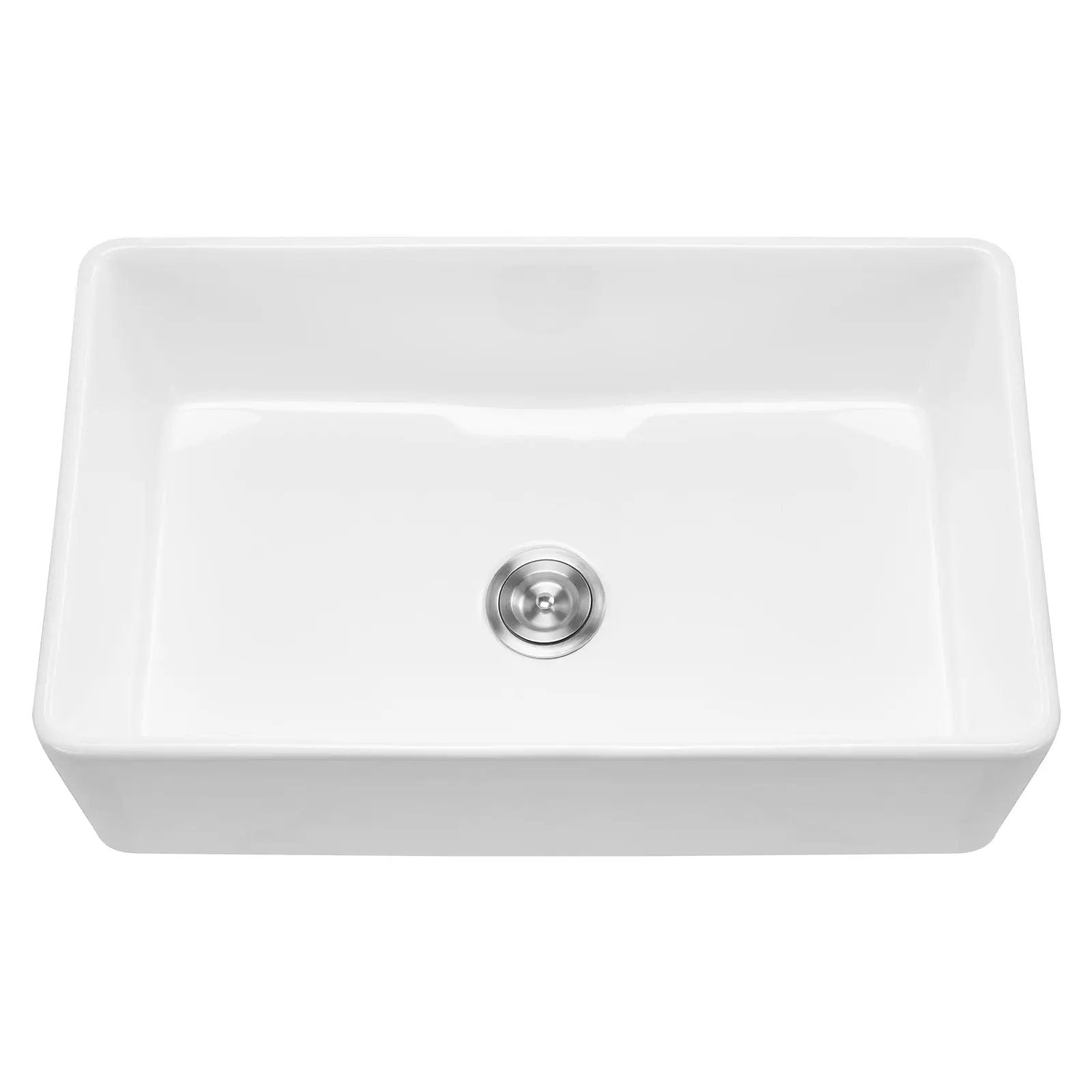 33.5x20 in Farmhouse Sink Undermount Kitchen Single Bowl Basin Fireclay by HouseOfZazla