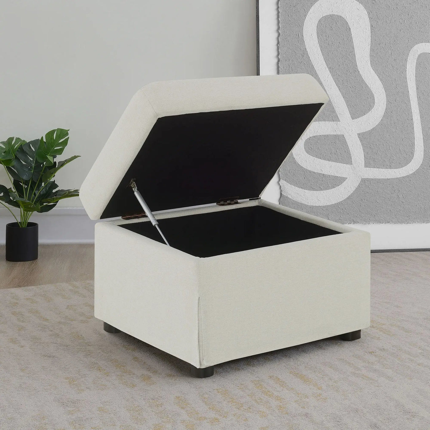 Merced - Lift Top Storage Ottoman by HouseOfZazla