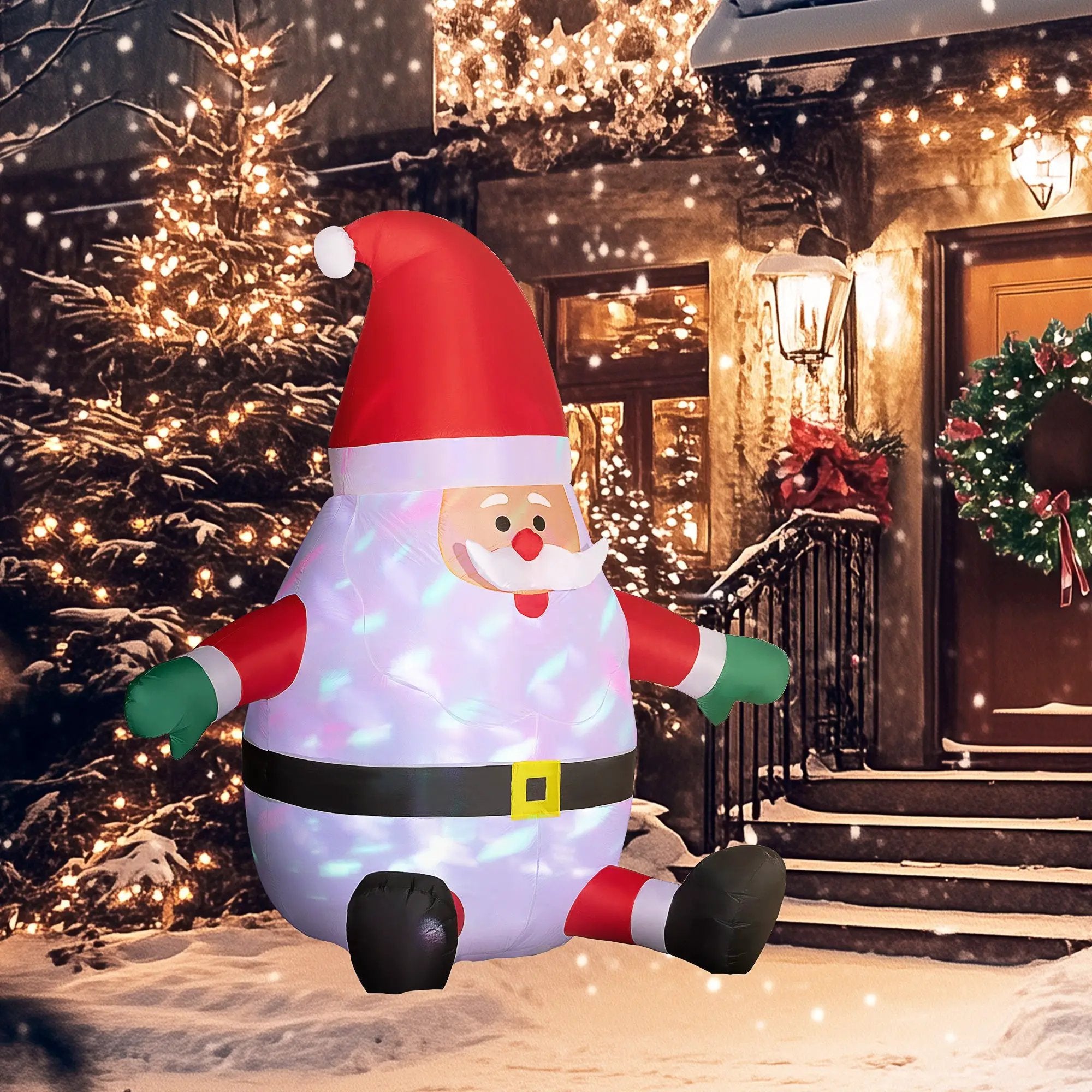 Outsunny Inflatable Christmas Santa Claus by HouseOfZazla