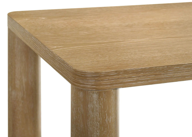 Castlewood Engineered Wood Accent Side End Table Light Oak by Unique Piece Furniture