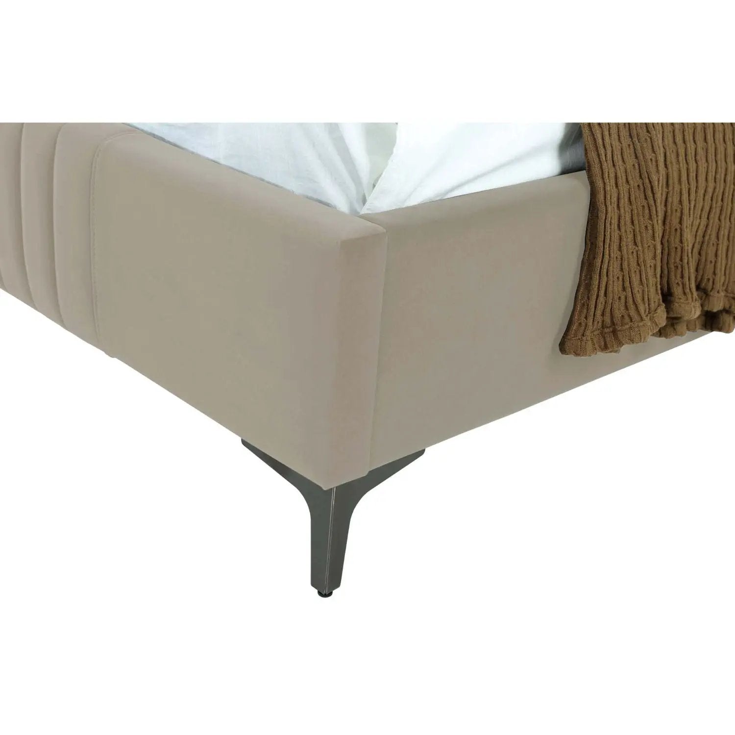 Promenade - Bed With Upholstered Headboard And Slats by HouseOfZazla
