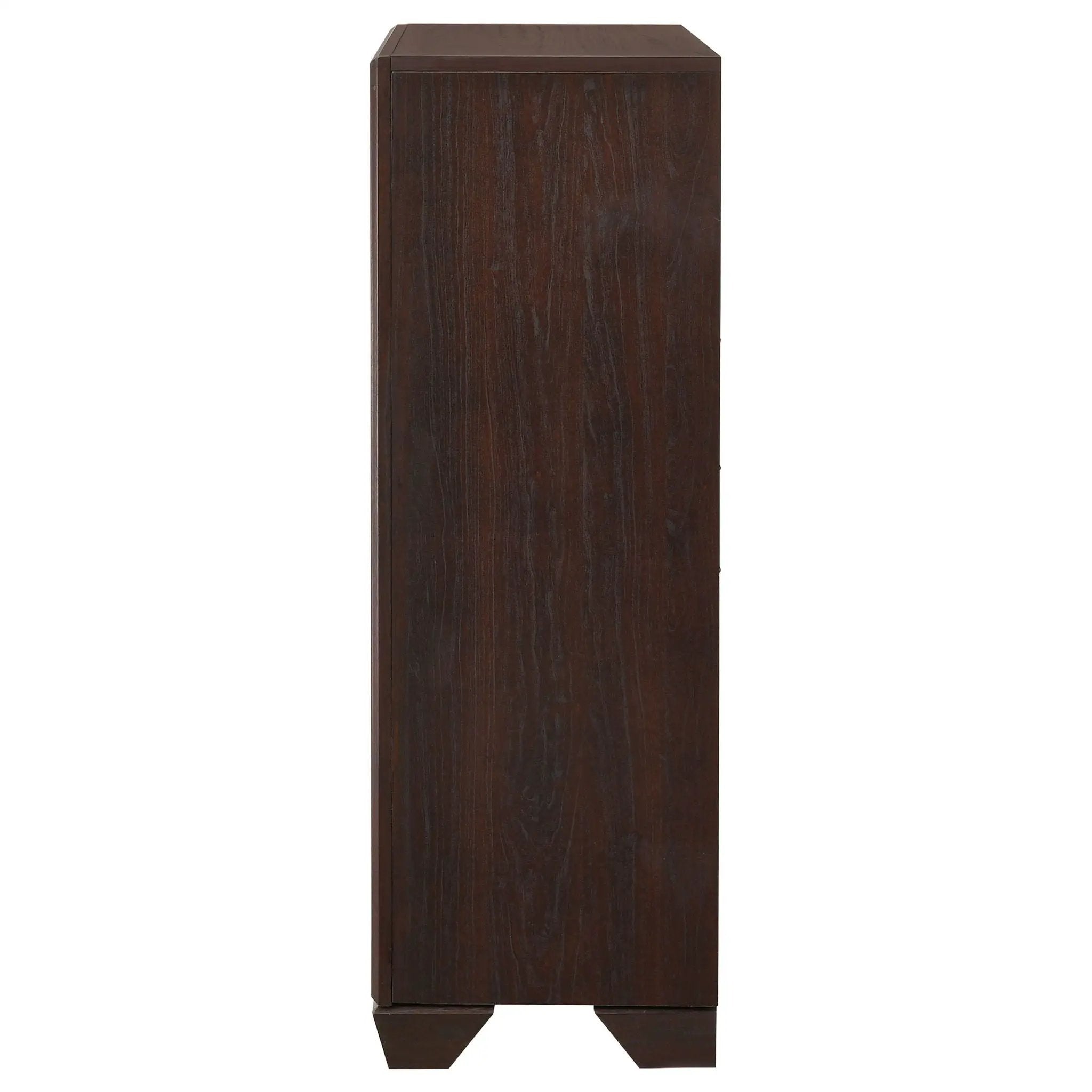 Kauffman 5-drawer Bedroom Chest Dark Cocoa by Unique Piece Furniture