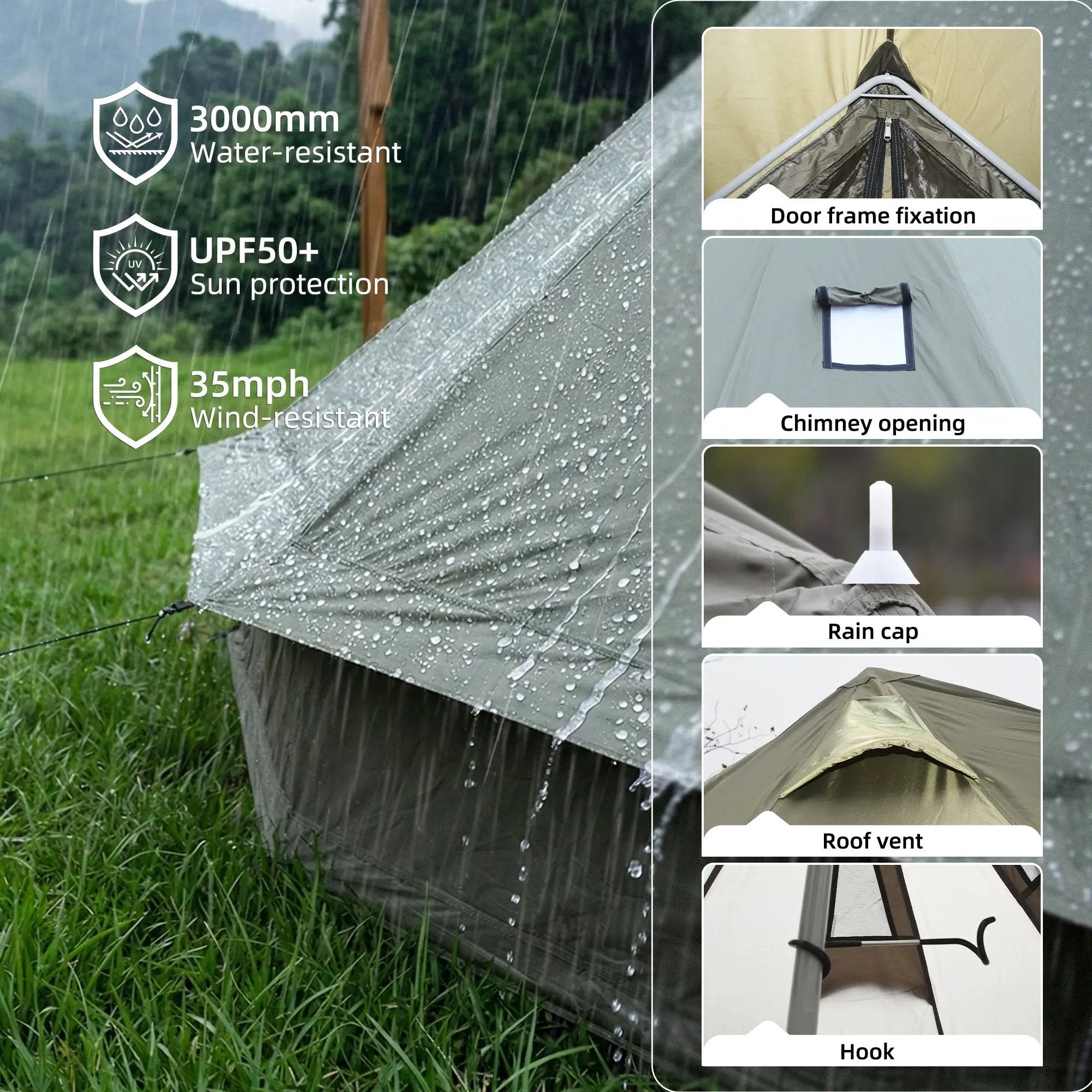 4 Season Bell Tent 13.1FT by HouseOfZazla