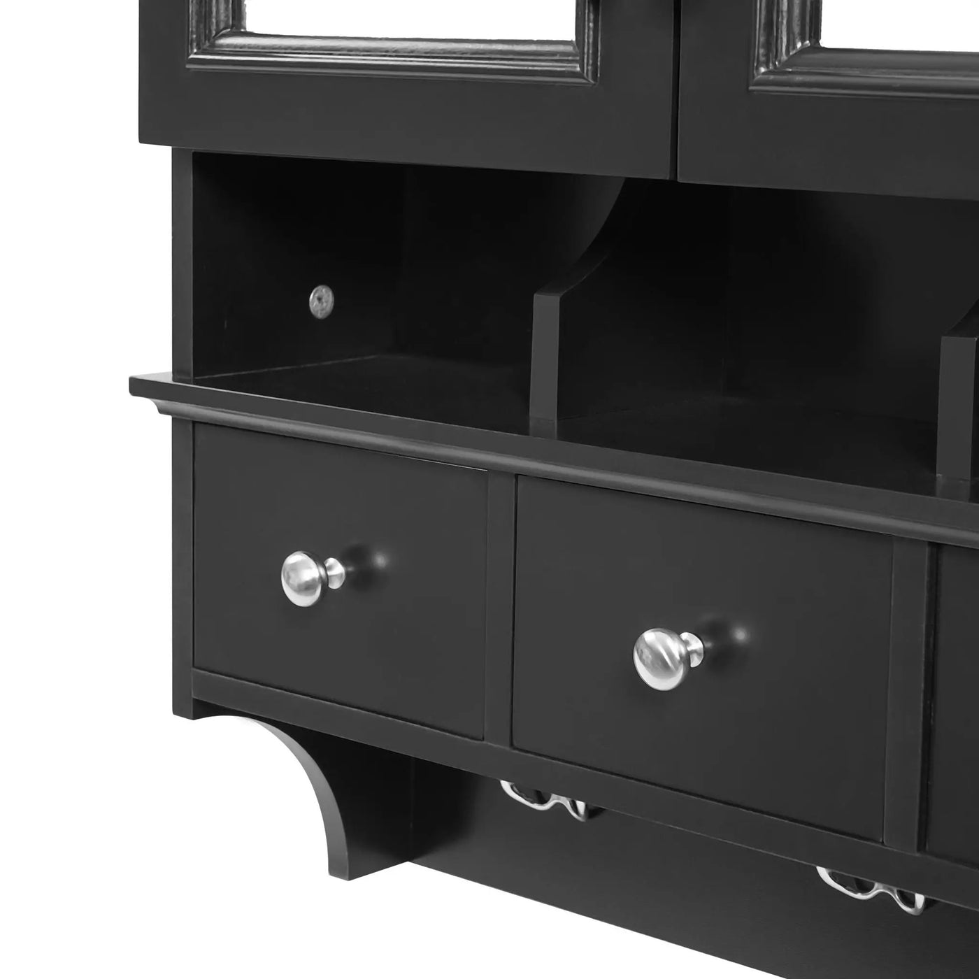 Modern Bathroom Mirror Cabinet With Drawers, Organizer Hooks, And High-Definition Mirrors by HouseOfZazla