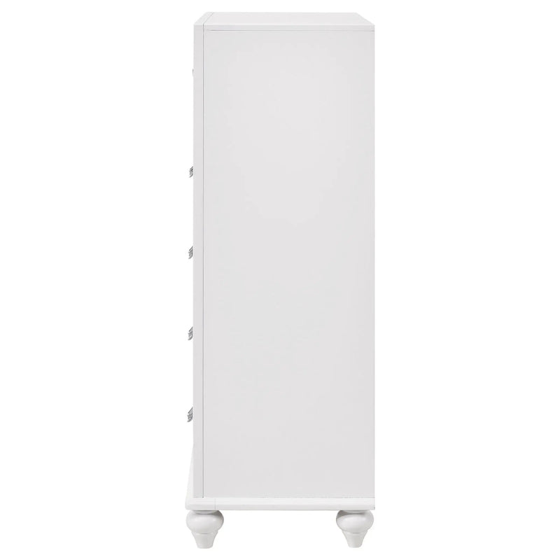 Barzini 5-drawer Bedroom Chest White by Unique Piece Furniture