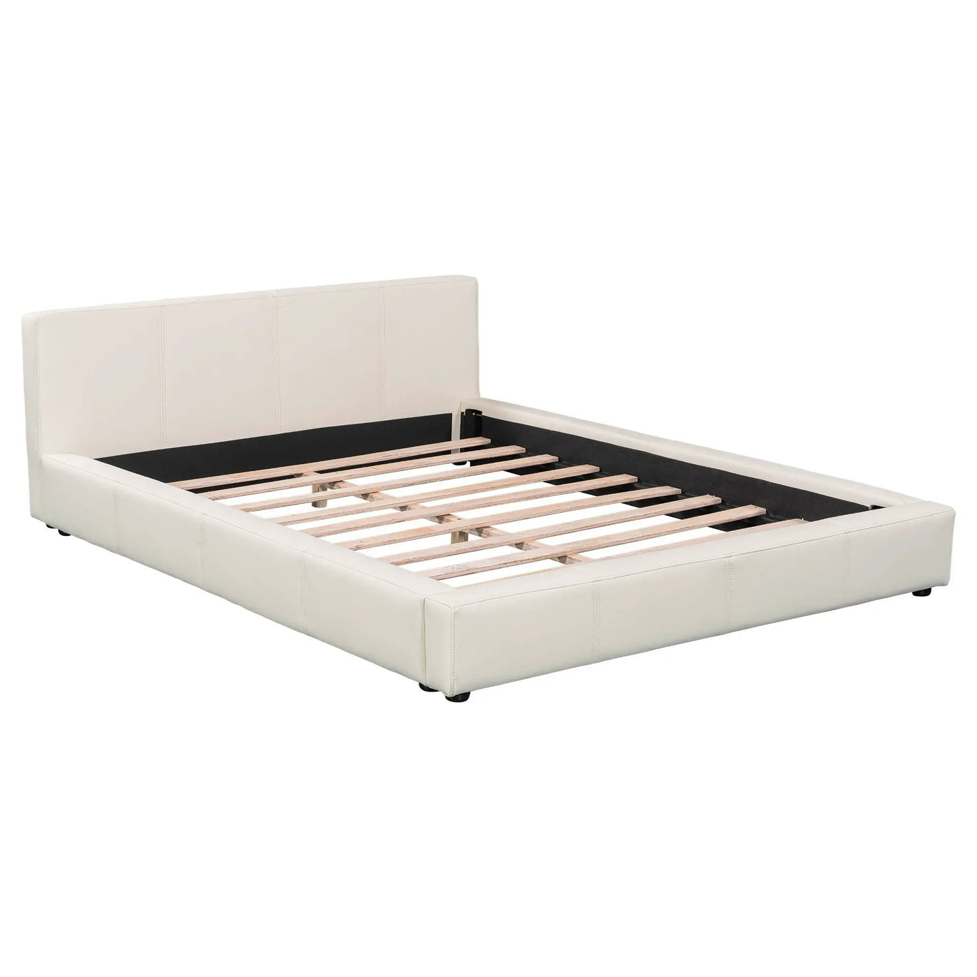 Stylish Upholstered Bed With Birch Wood Frame by HouseOfZazla