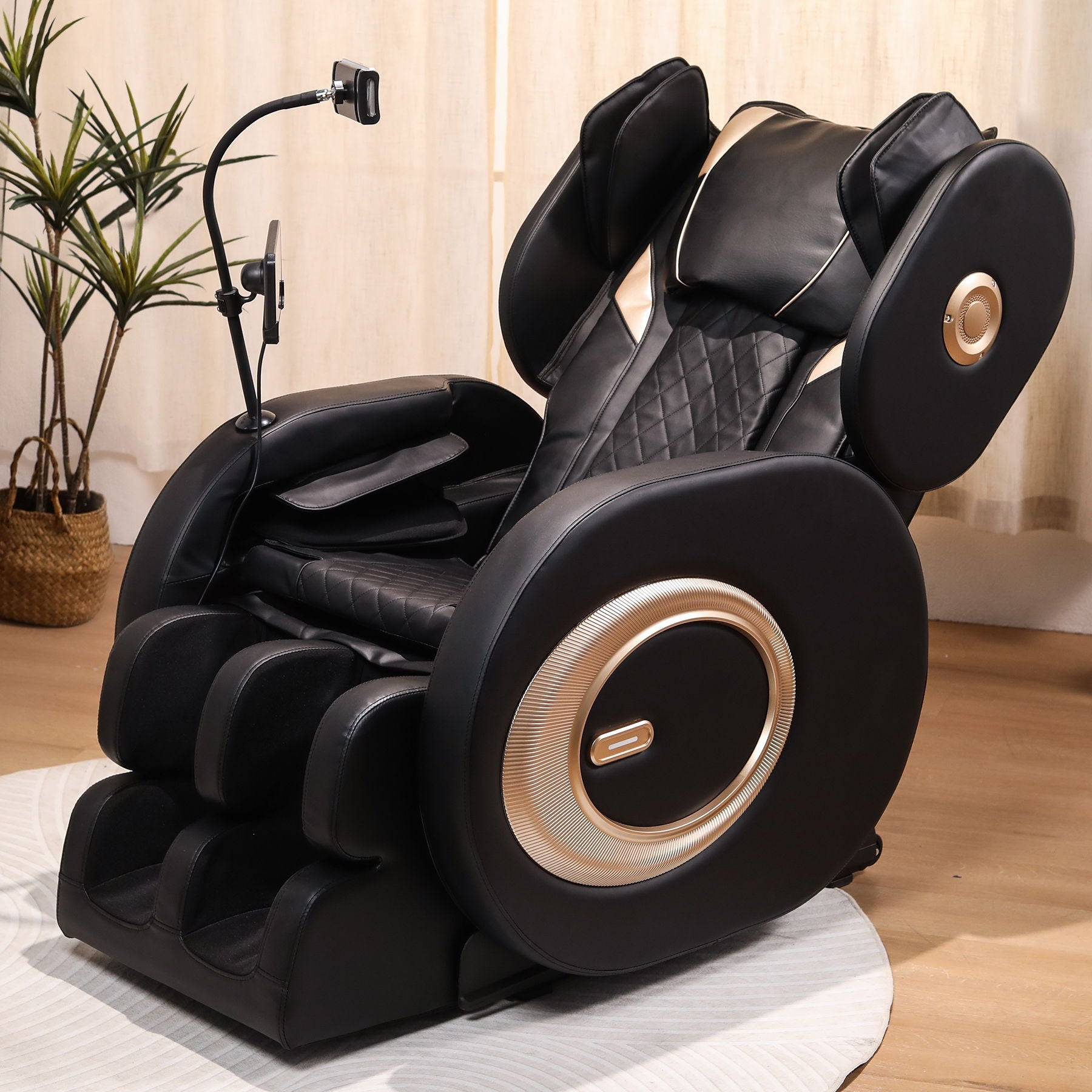 Automatic Massage Chair Recliner With Zero Gravity And Full Body Air Pressure - Black by HouseOfZazla