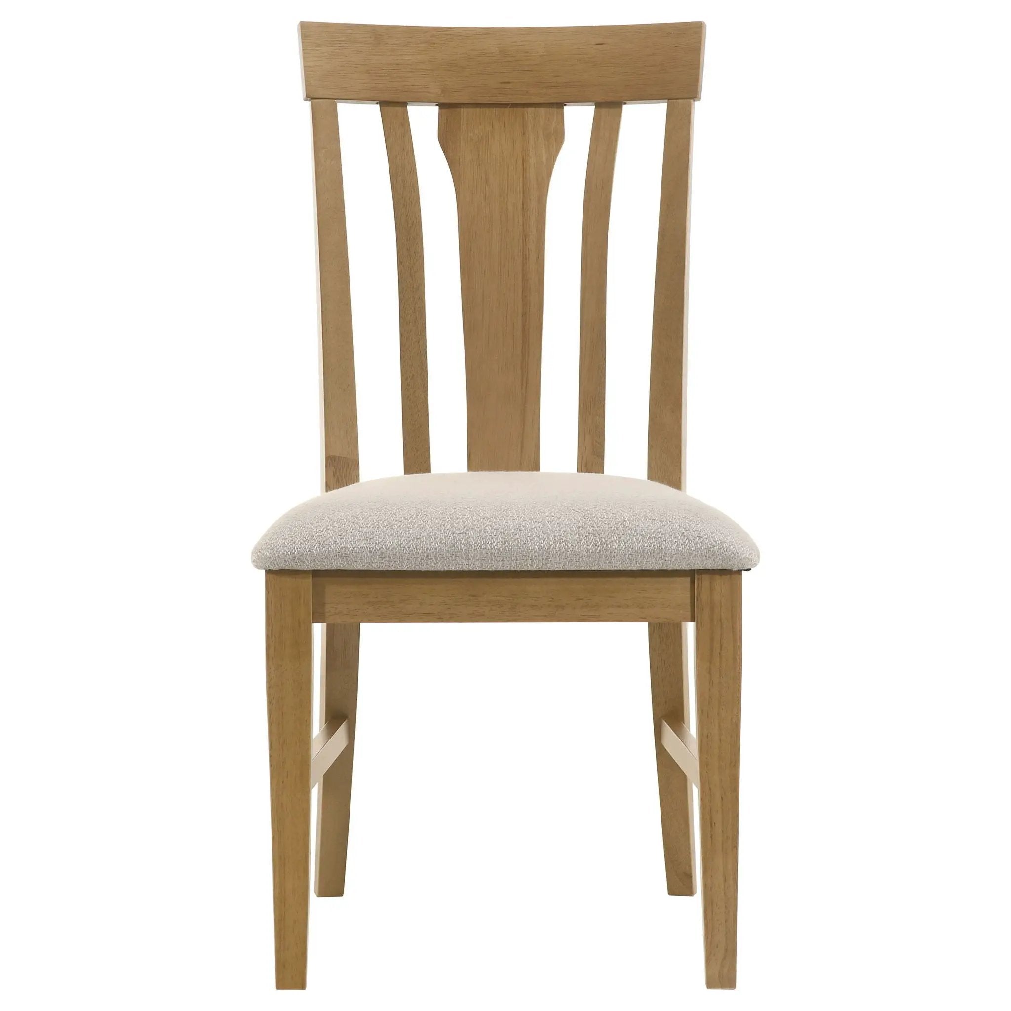 Hartville Dining Side Chair Natural Light Brown (Set of 2) by Unique Piece Furniture