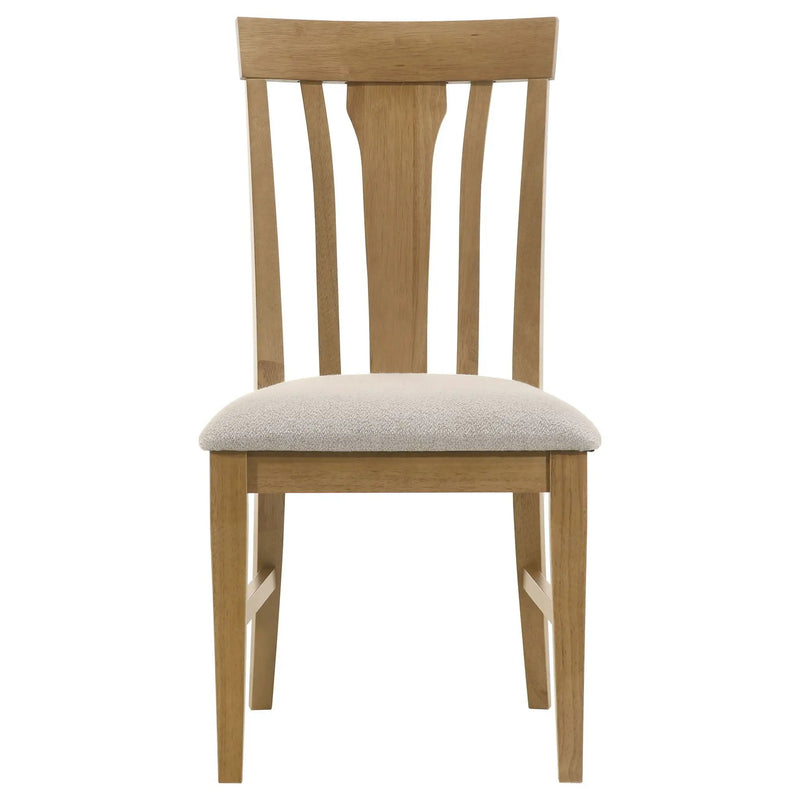 Hartville Dining Side Chair Natural Light Brown (Set of 2) by Unique Piece Furniture
