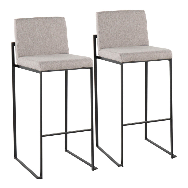 Fuji - Contemporary High Back Barstool Elegant Design by HouseOfZazla