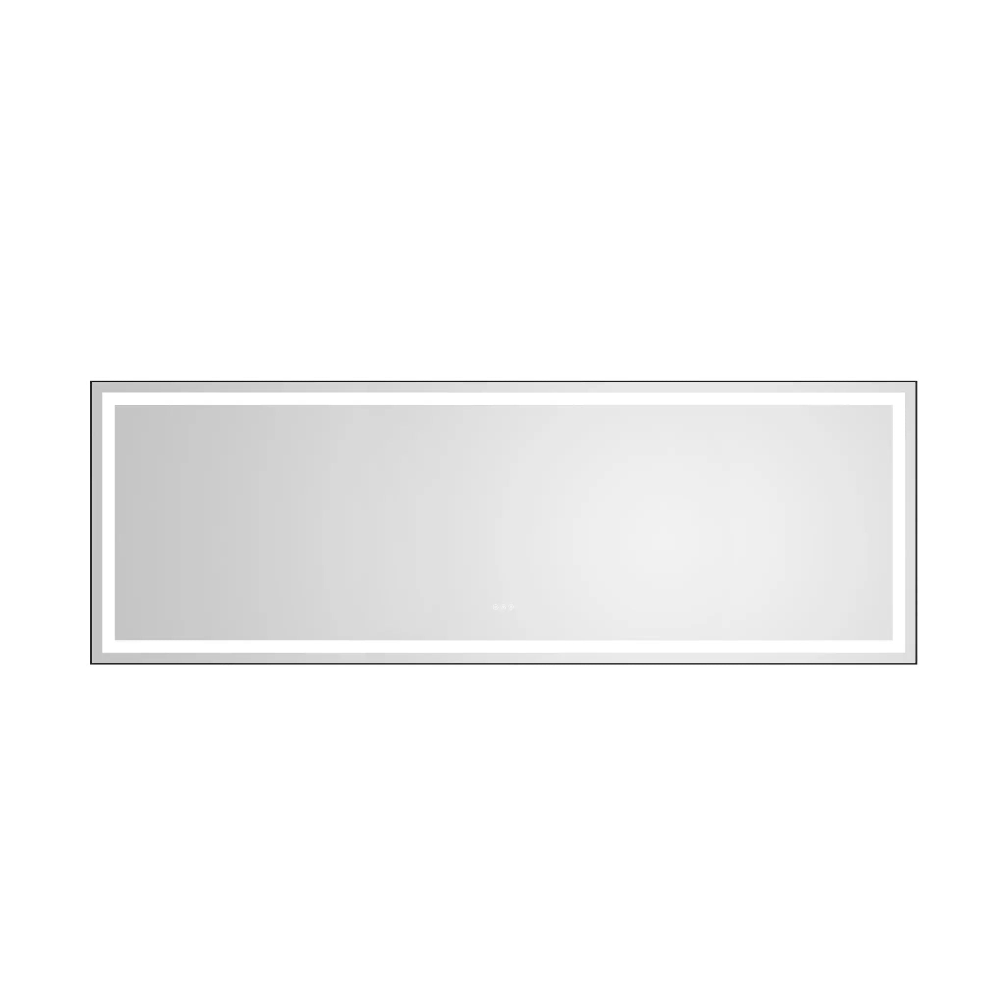 118 x 36 Inch LED Bathroom Mirror with Aluminum Frame by HouseOfZazla