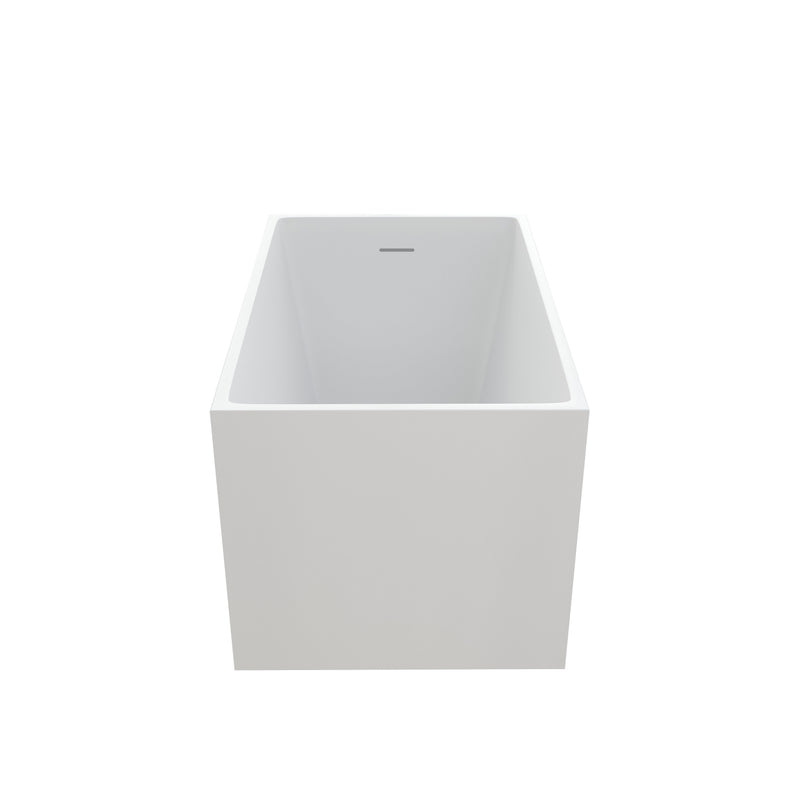 43" Acrylic Freestanding Bath Tub Modern Soaker Tub by HouseOfZazla