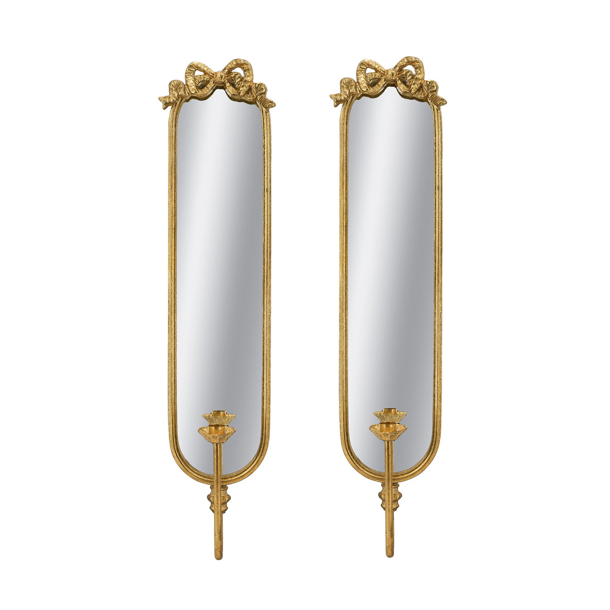Set of 2 Wall Mirrors with Glass and Metal Frame, photo 2 of 10