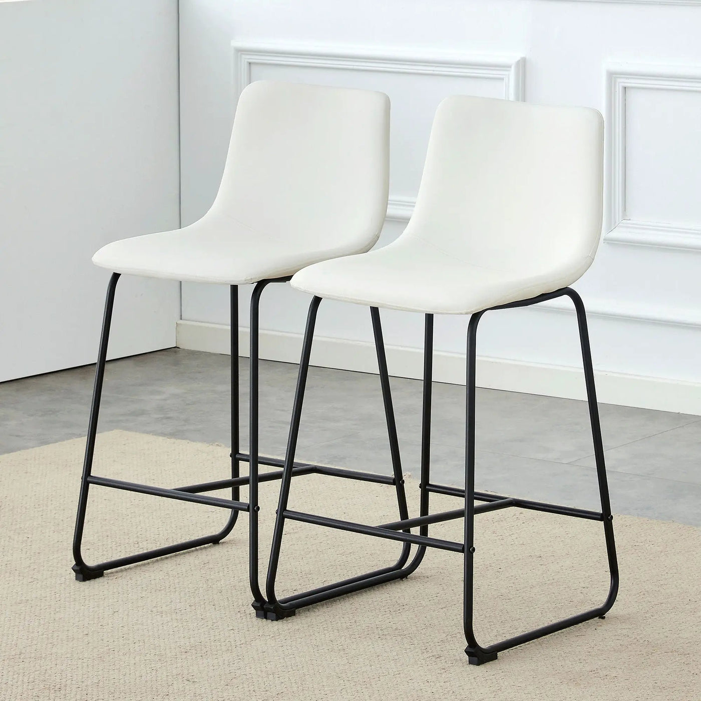 Retro Bar Chairs, Comfortable Stools (Set of 2) by Unique Piece Furniture