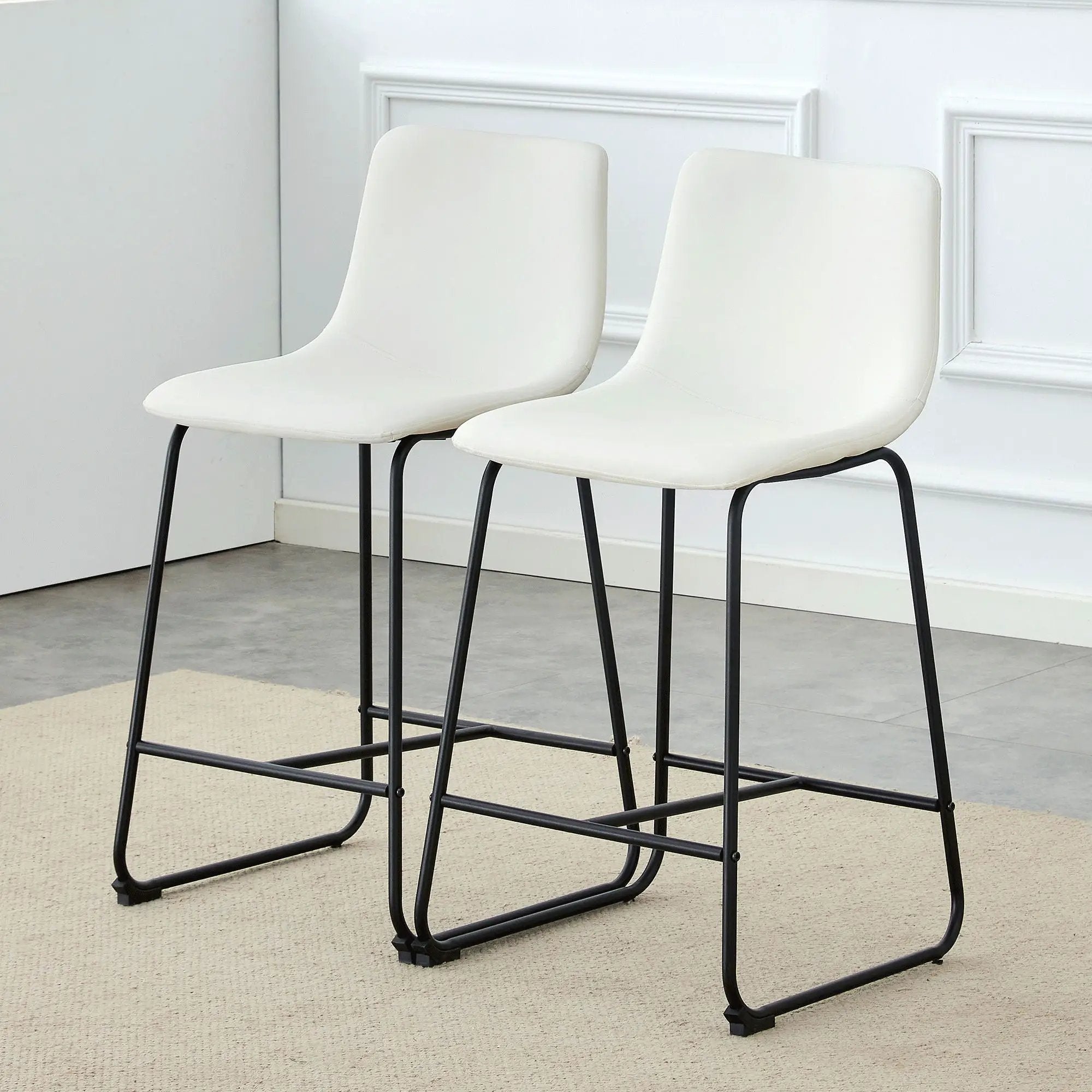 Retro Bar Chairs, Comfortable Stools (Set of 2) by Unique Piece Furniture