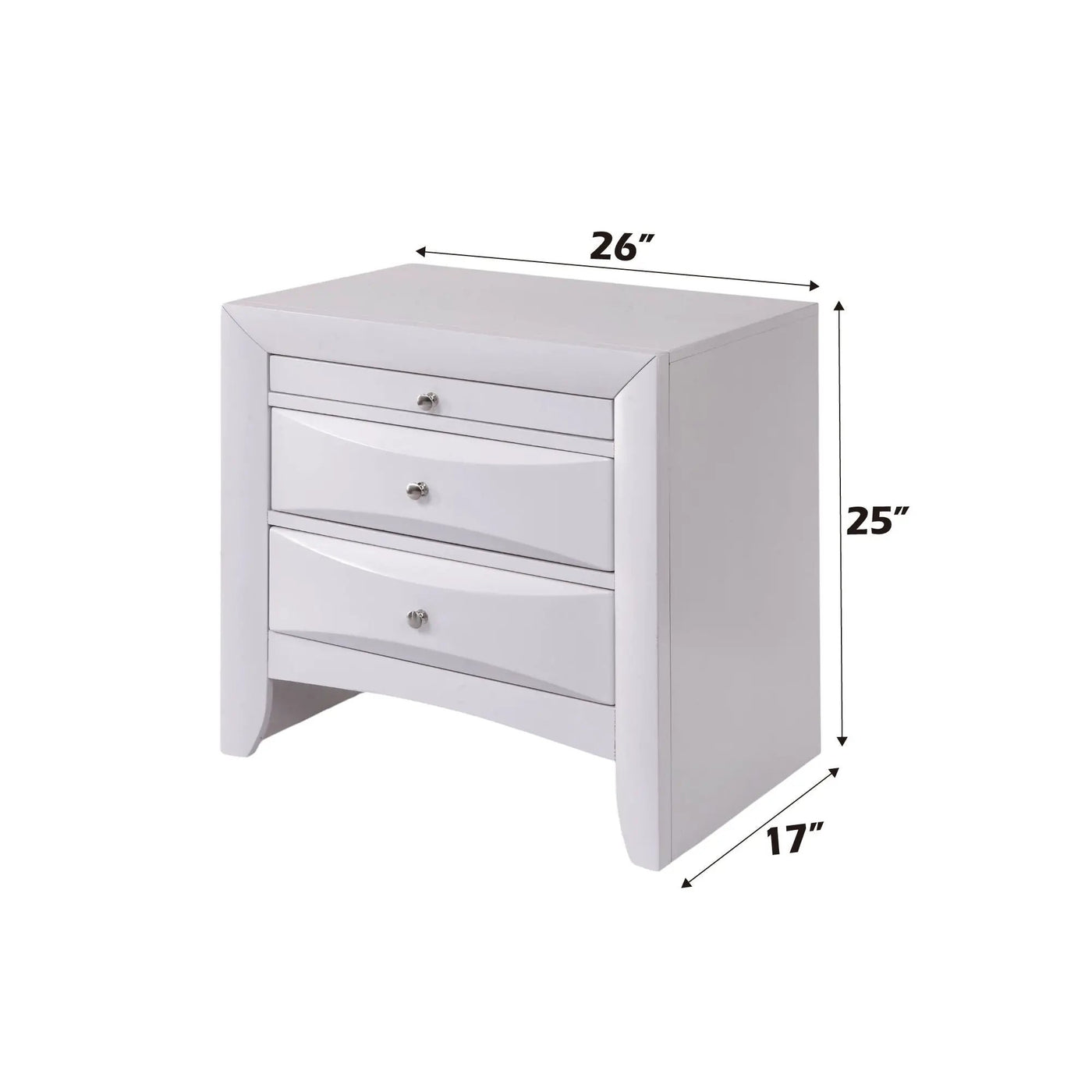 Ireland Elegant Design Nightstand by HouseOfZazla