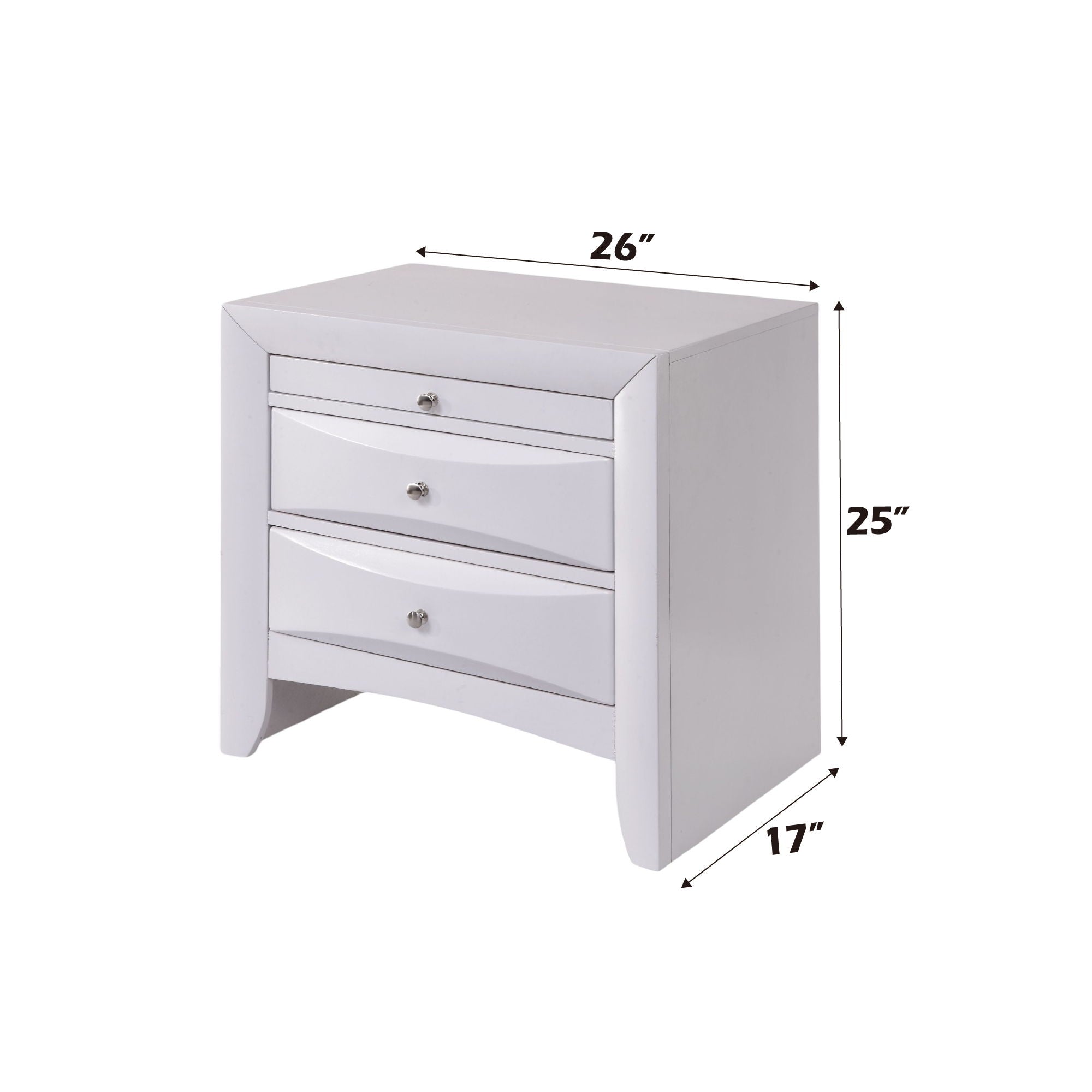Ireland Elegant Design Nightstand by HouseOfZazla
