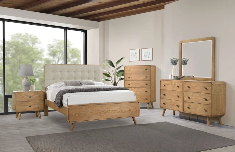 Robyn 5-piece Eastern King Bedroom Set Light Ash by Unique Piece Furniture