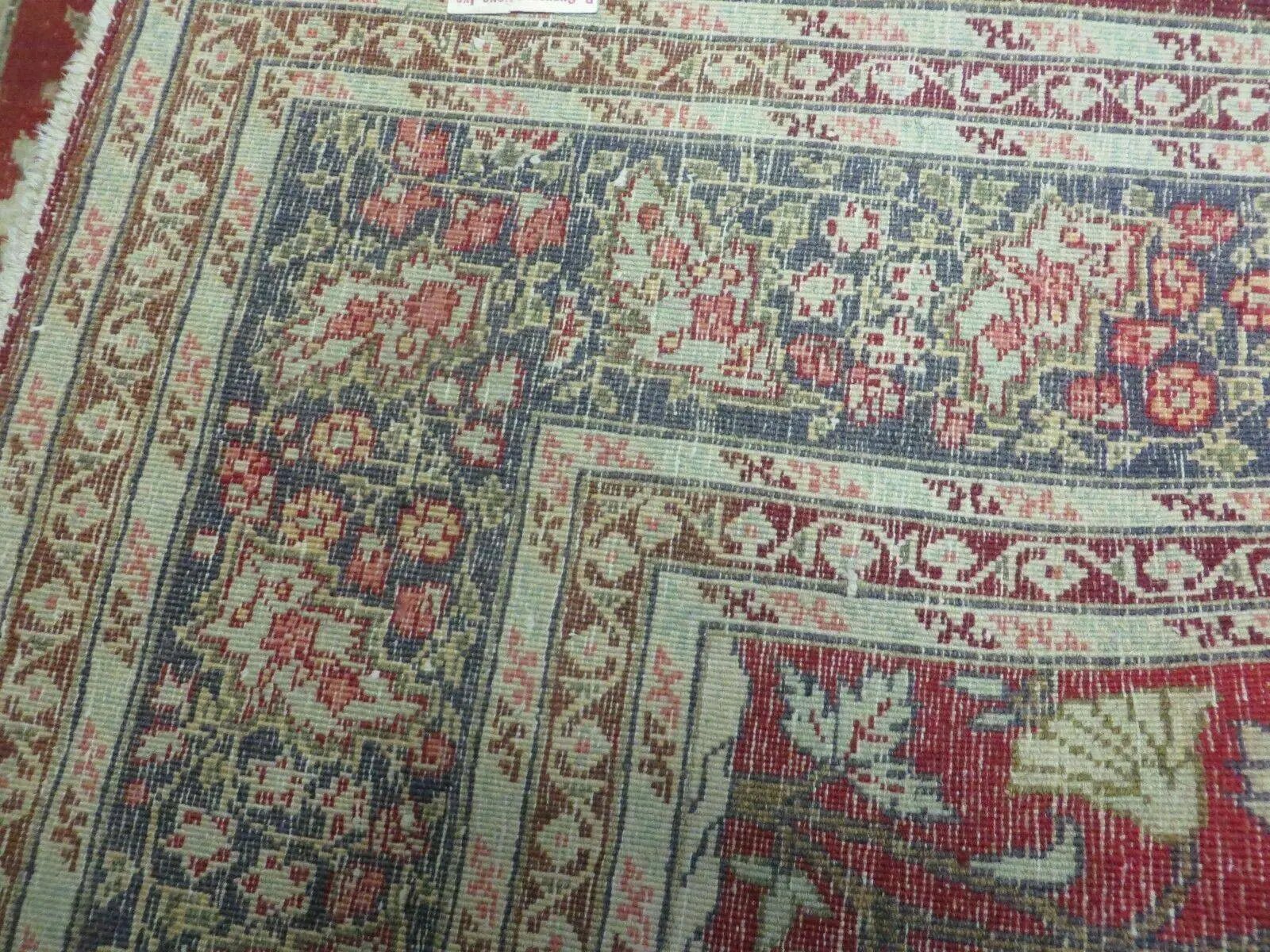 4' X 6' Antique Handmade Turkish Tree Of Life Oriental Wool Rug Birds Red by Jewel Rugs