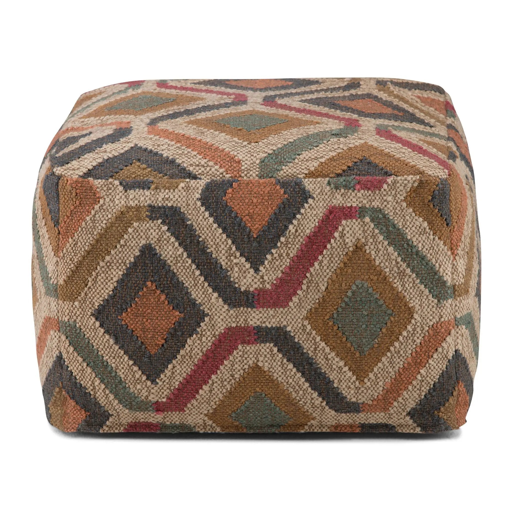 Johanna - Handcrafted Square Pouf by Unique Piece Furniture