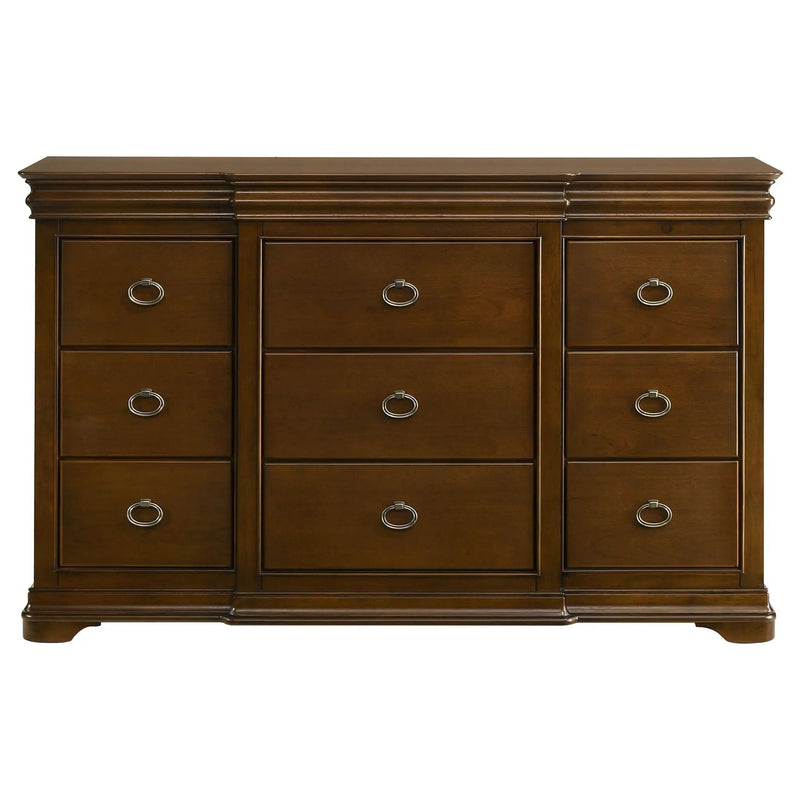 Garland 9-drawer Bedroom Dresser Cabinet Brown Cherry by Unique Piece Furniture
