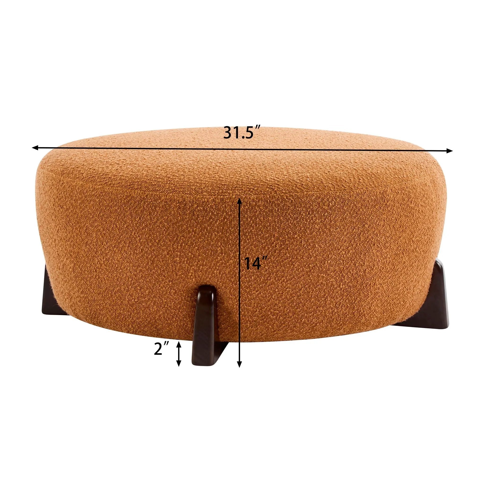 Modish Round Ottoman by HouseOfZazla