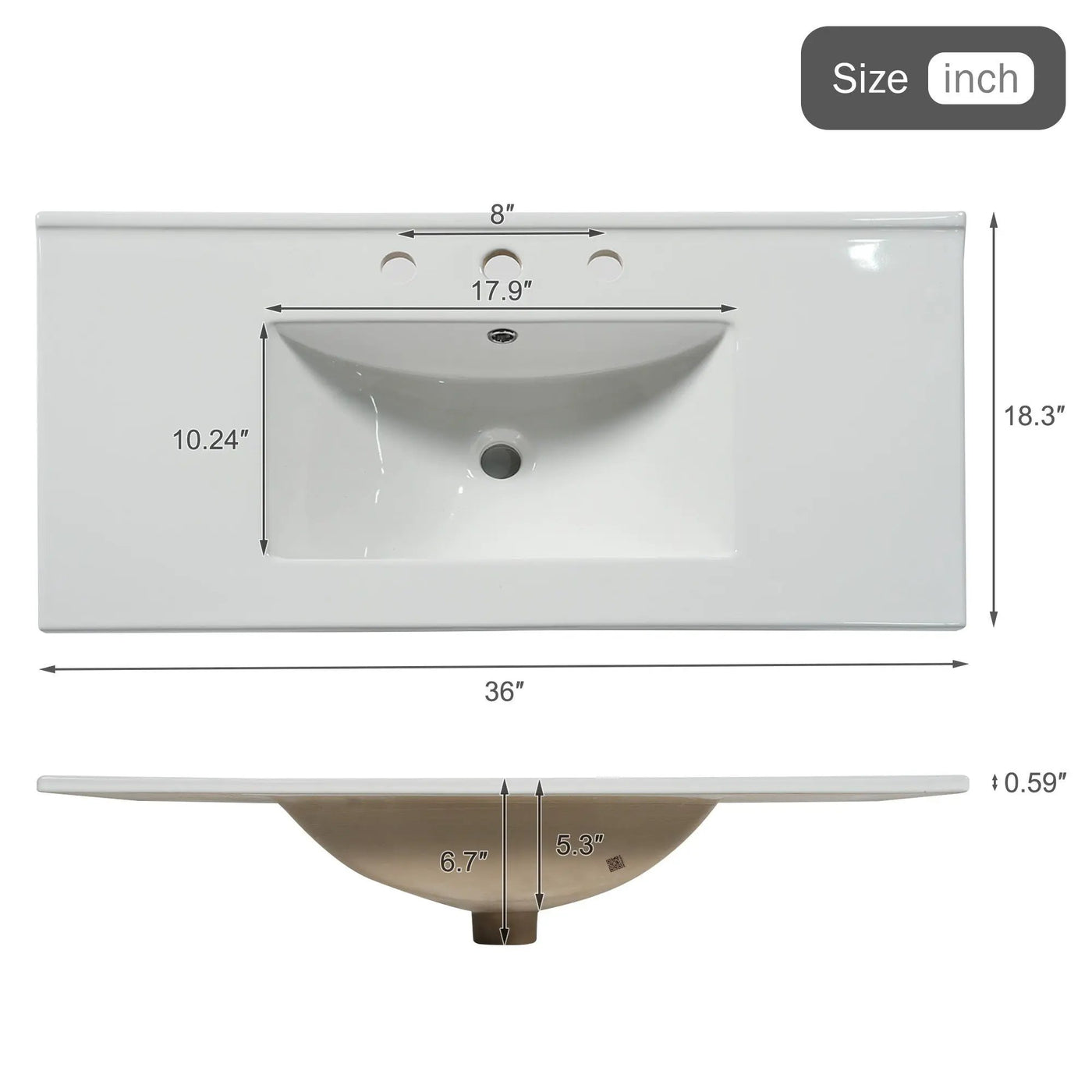Modern Wall Mounted Bathroom Vanity, Soft Close Doors by HouseOfZazla
