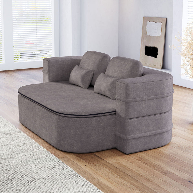 2 In 1 Foldable Sofa Bed With Multi Functional Blanket, Floor Lounge Sofa by HouseOfZazla