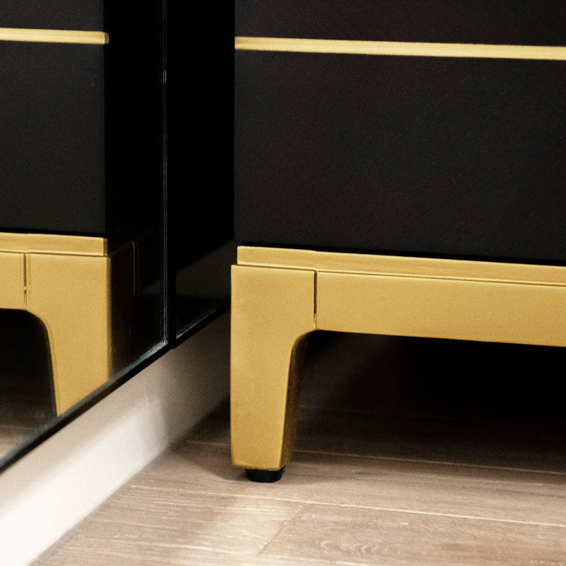 Kingsly 21" Wide Contemporary Glam Storage Side Table by HouseOfZazla