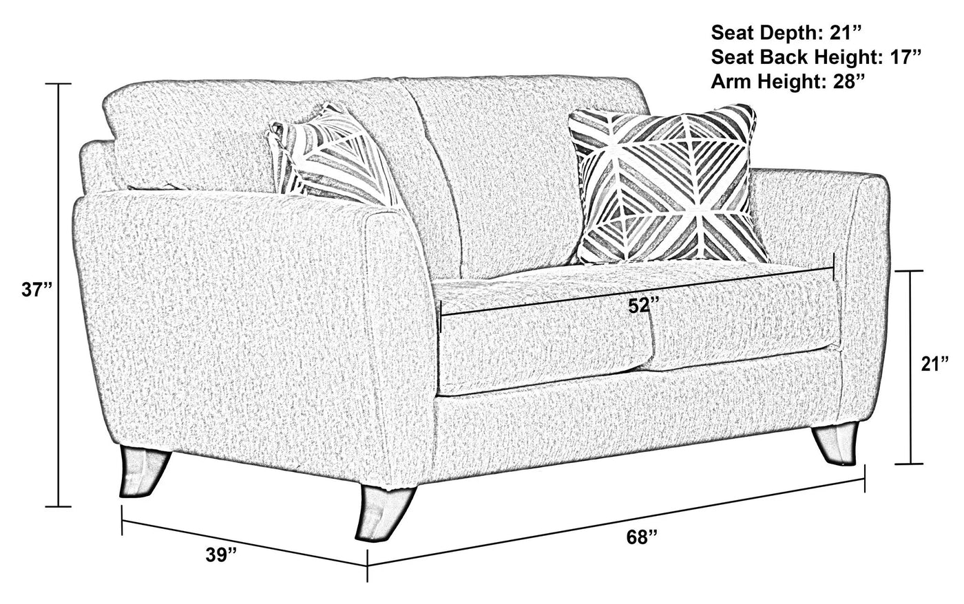Alyssa - Loveseat by Unique Piece Furniture