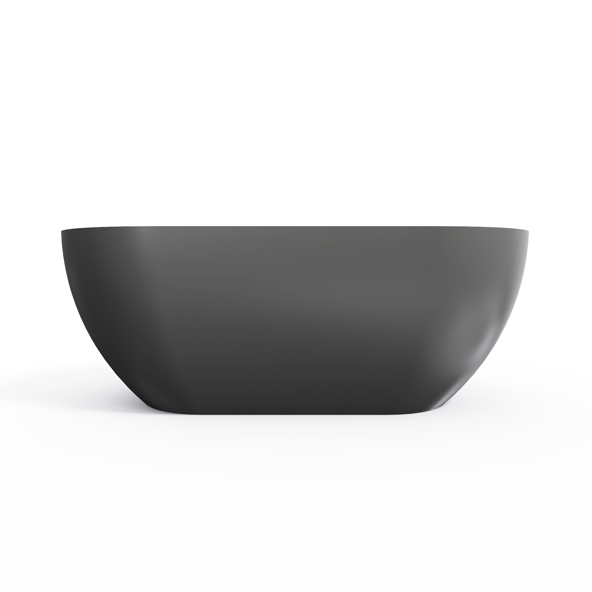 63 Inch Solid Surface Oval Shape Freestanding Bathtub by HouseOfZazla