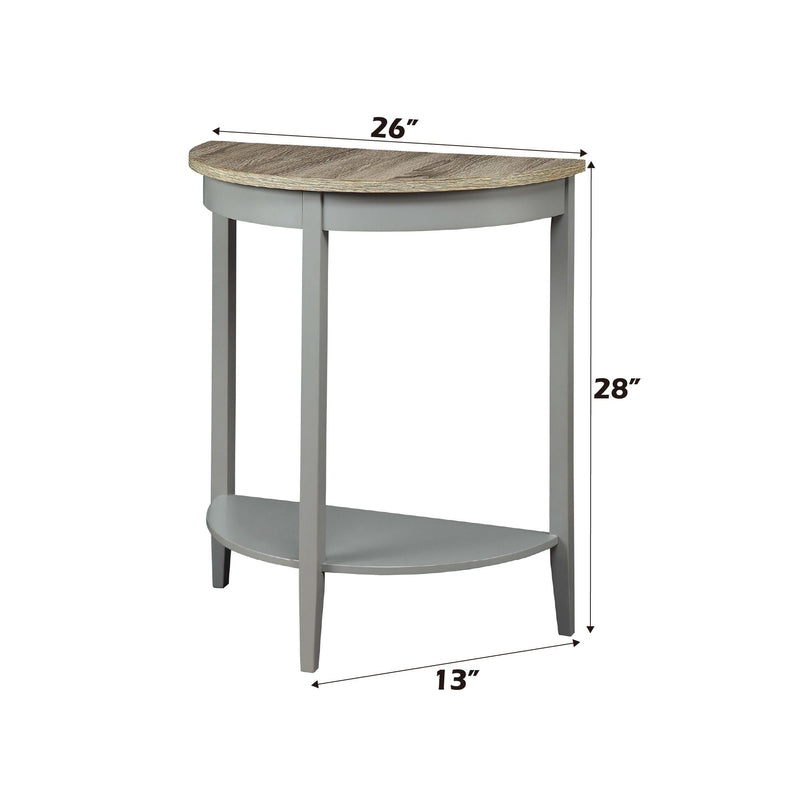 Justino Console Table with Pine Legs - Gray / Oak, photo 4 of 4