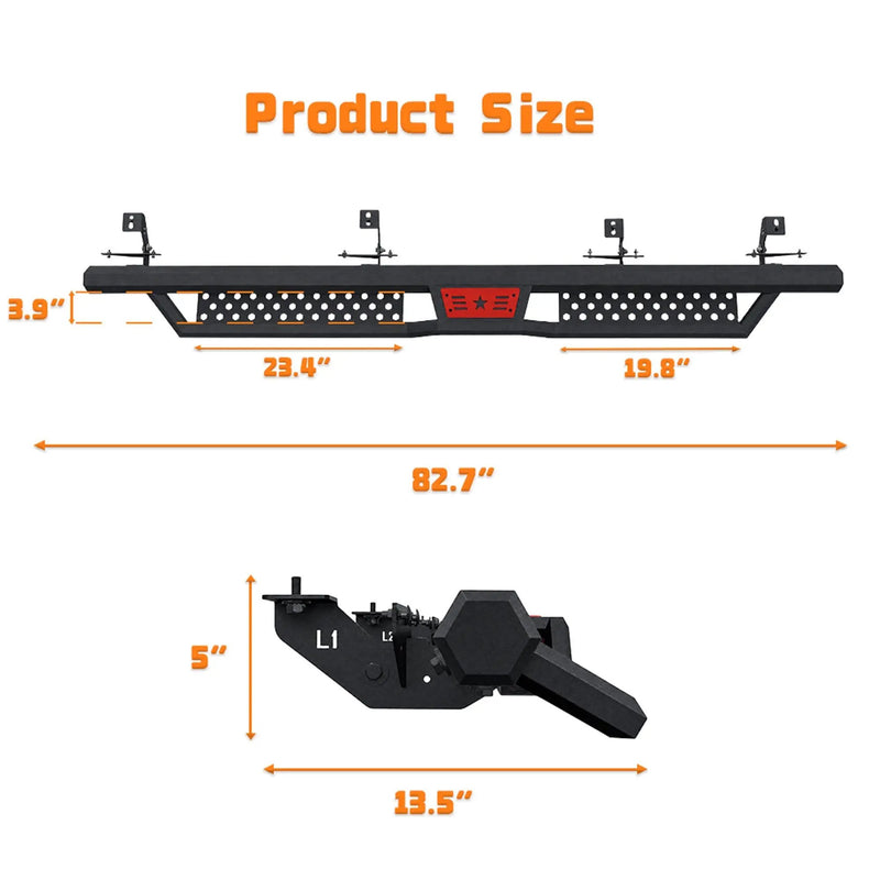 Hexagonal Style Running Boards for Jeep Gladiator JT by HouseOfZazla
