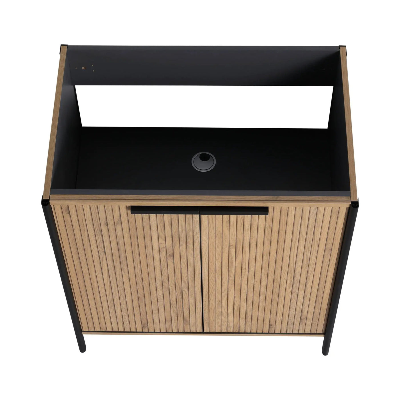 Contemporary Freestanding Bathroom Vanity With Adjustable Shelves by Unique Piece Furniture
