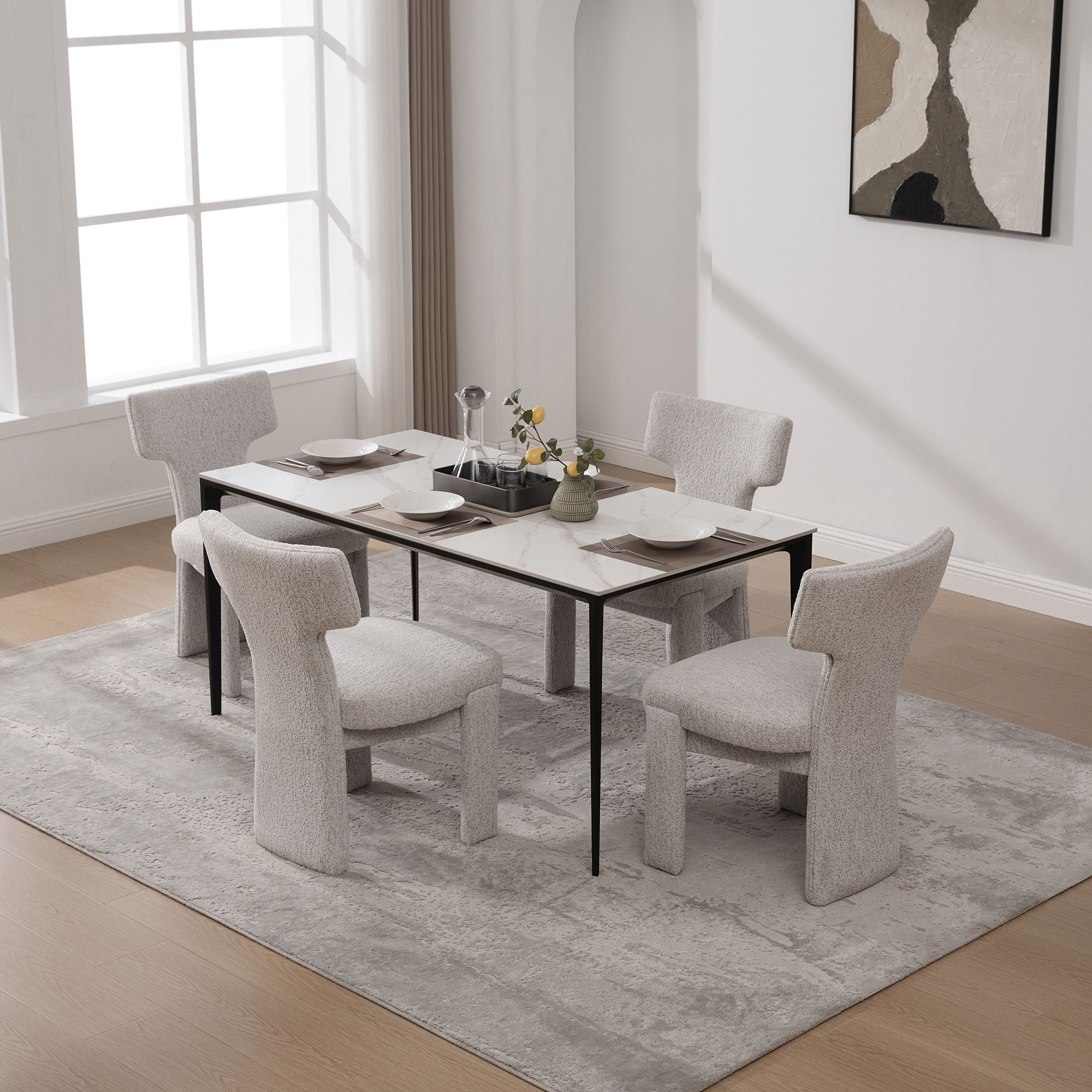 Armless Curved Back Accent Chairs by HouseOfZazla
