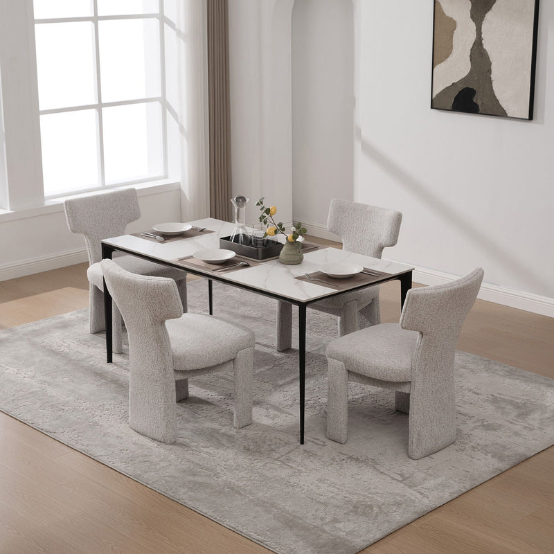 Armless Curved Back Accent Chairs by HouseOfZazla