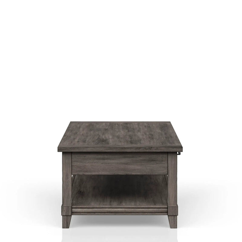 Lift Top Cocktail Table With Casters - Gray by HouseOfZazla