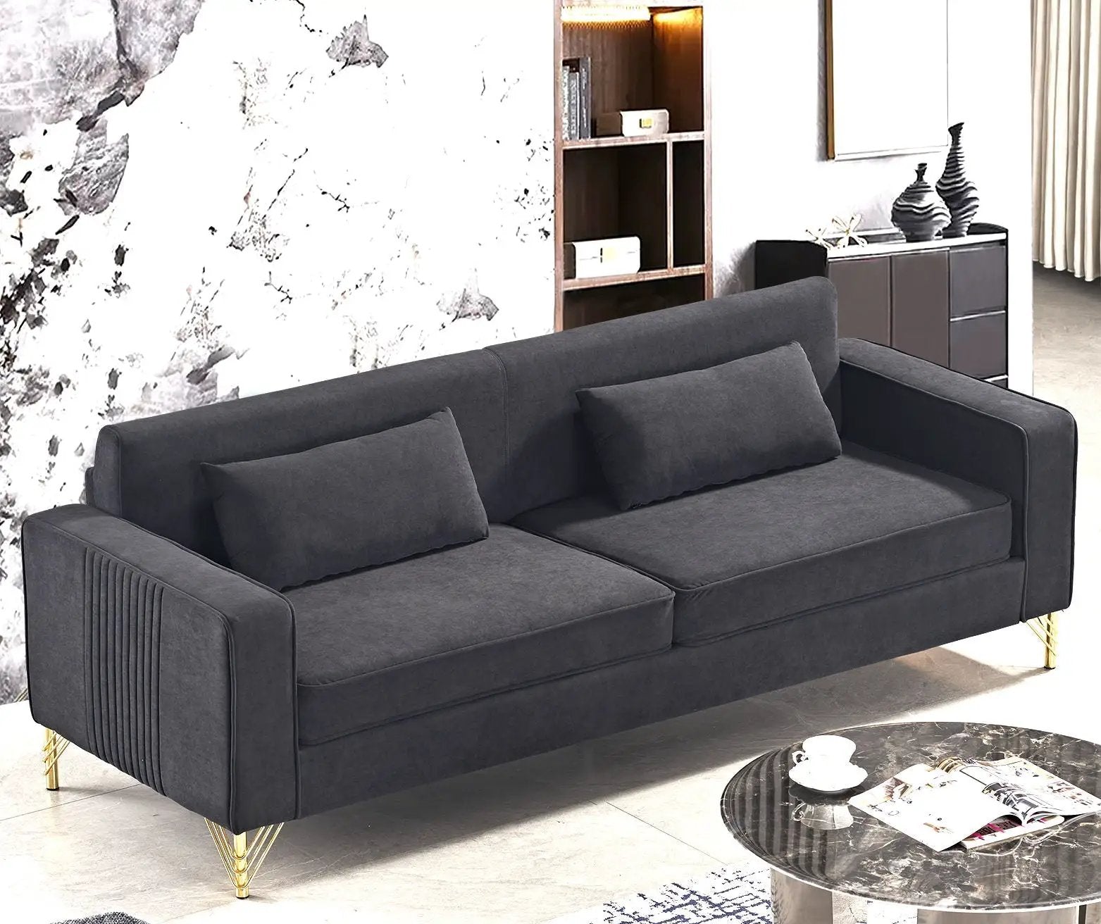 Aesthetic 3 Seater Couch With Classic Modern Appeal And Luxurious Soft Comfort by Unique Piece Furniture