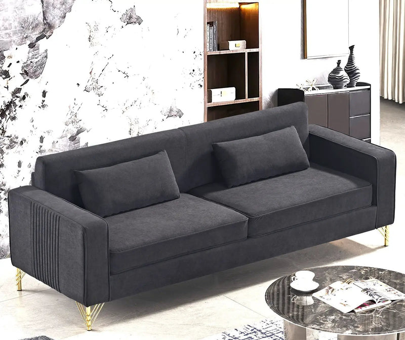 Aesthetic 3 Seater Couch With Classic Modern Appeal And Luxurious Soft Comfort by HouseOfZazla
