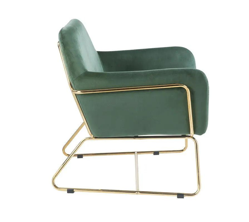 Keira - Accent Chair With Metal Base by HouseOfZazla