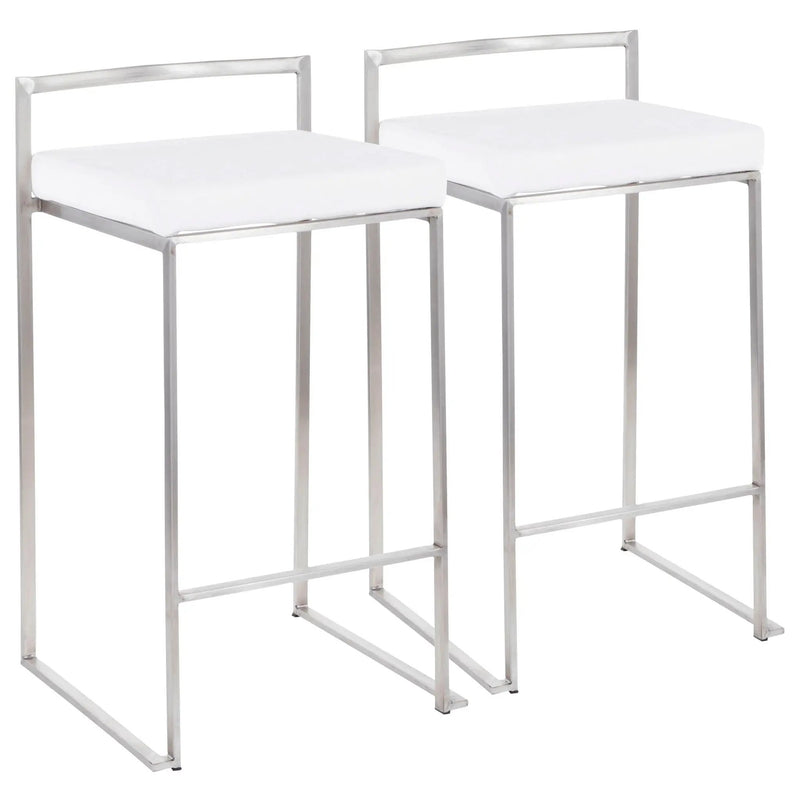 Fuji - Contemporary Elegant Stackable Counter Stool Set by HouseOfZazla