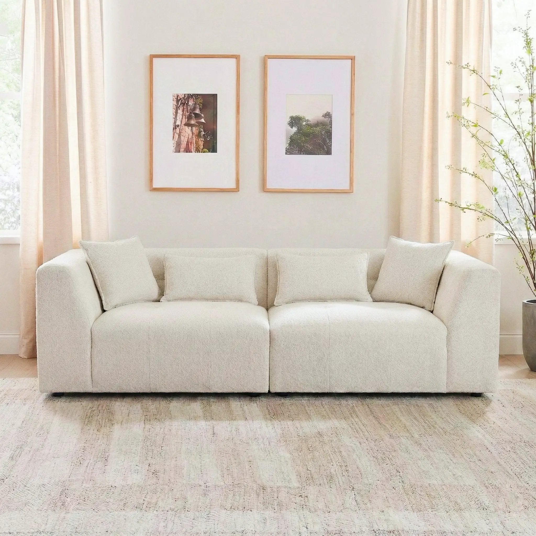 Jefferson Soft Chenille Modern Sofa by HouseOfZazla