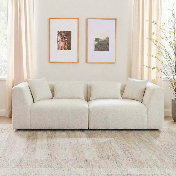 Jefferson Soft Chenille Modern Sofa