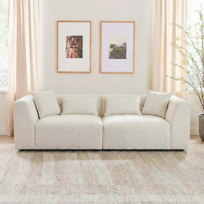 Jefferson Soft Chenille Modern Sofa by HouseOfZazla