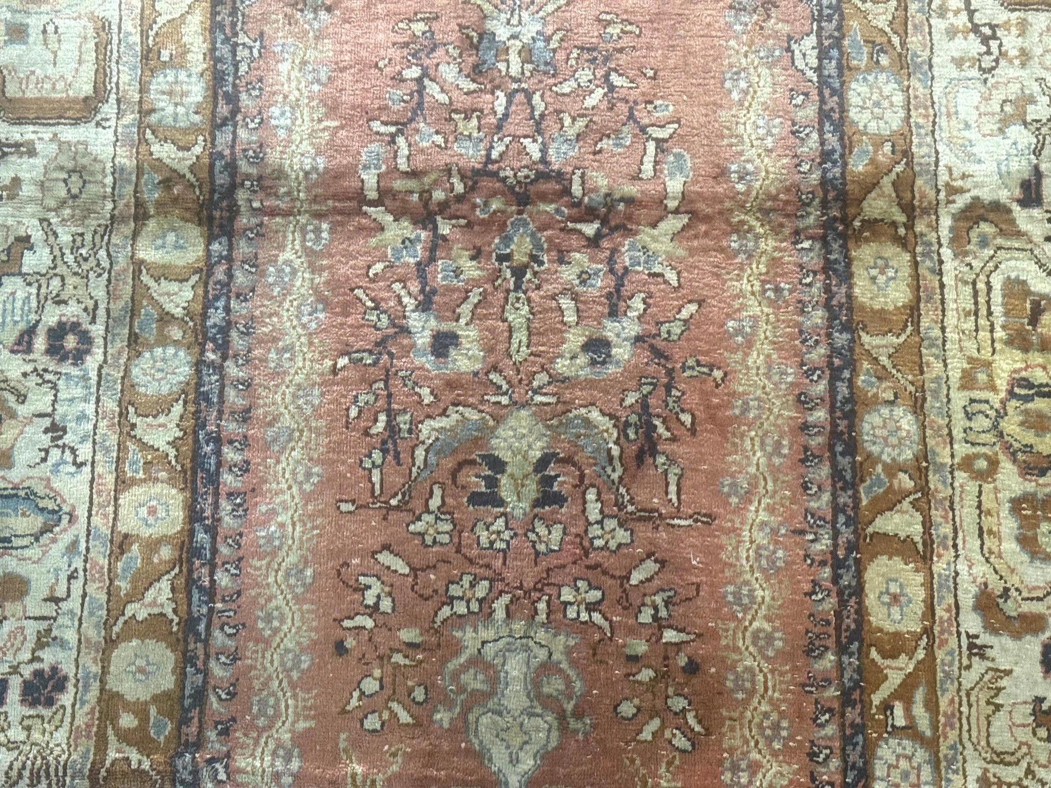 Silk Turkish Kayseri Rug 4x6, Haji Jalili Design, Vintage Rug by Jewel Rugs