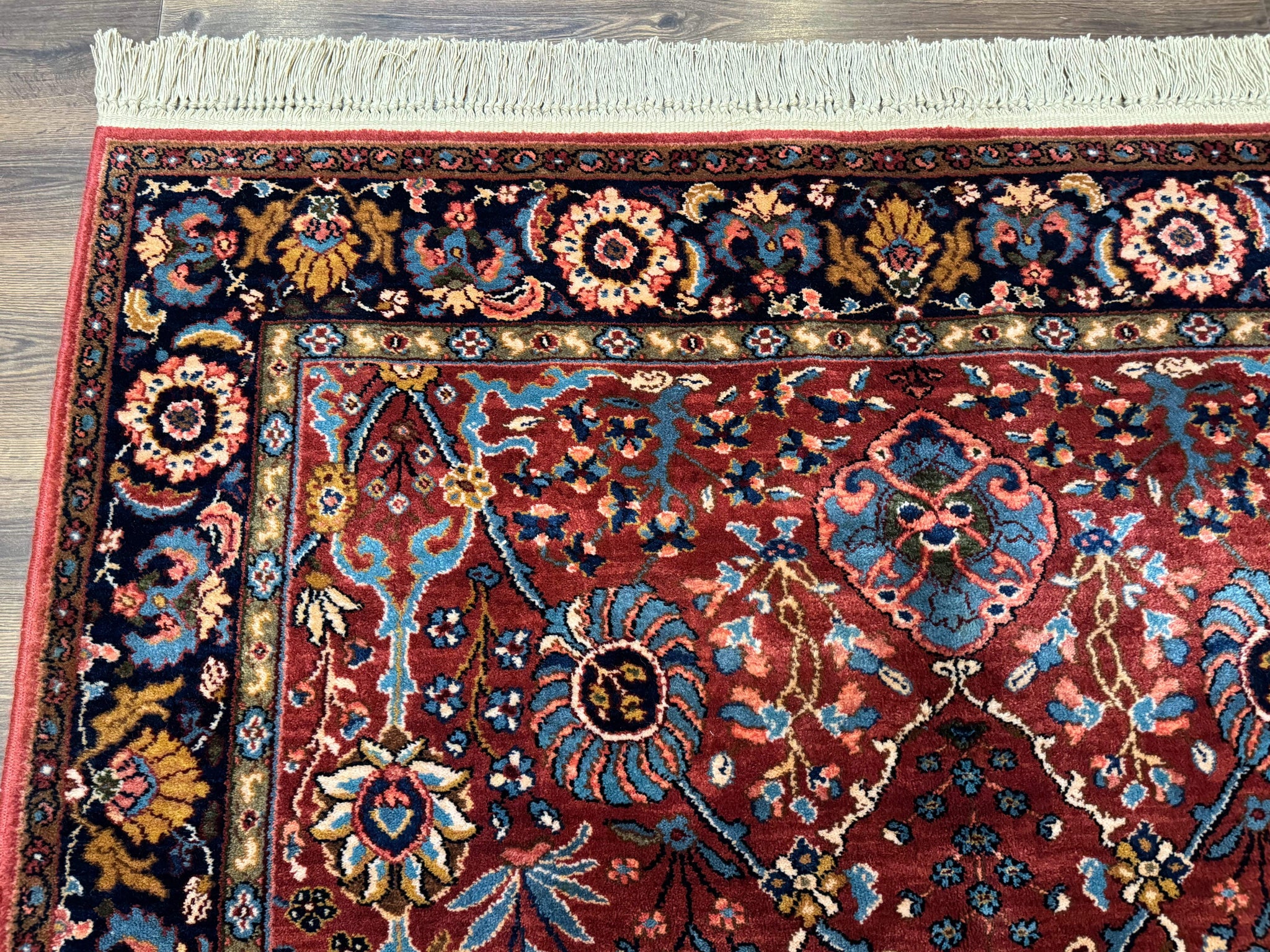 5.9 x 9 Karastan Rug Ispahan #766, Vintage Wool Discontinued Original 700 Series by Jewel Rugs