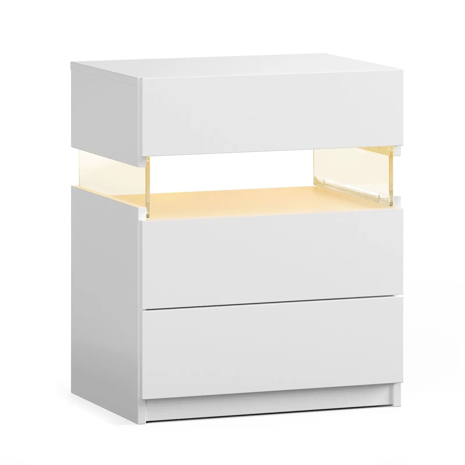 LED Nightstands with 3 Drawers by HouseOfZazla