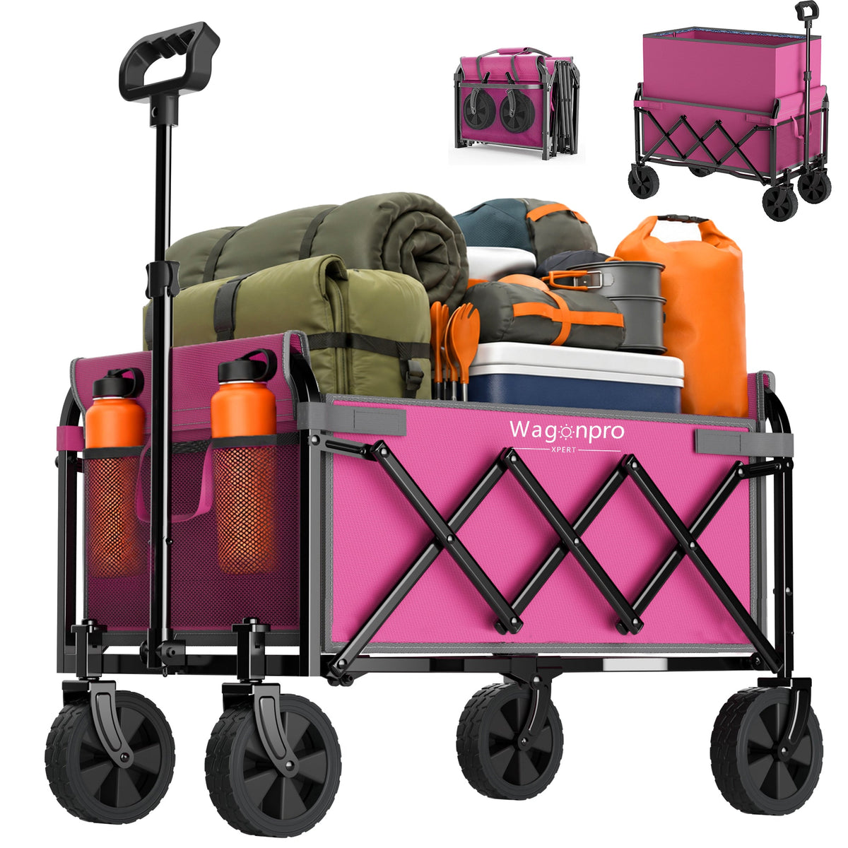 Expandable Dual-Layer Utility Wagon with Extra Space, photo 3 of 10