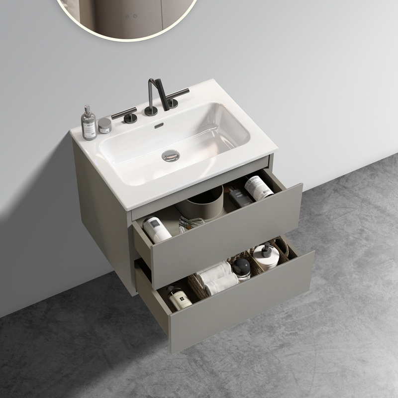 TIA 24" Wall Mount Space Grey Bathroom Vanity by HouseOfZazla